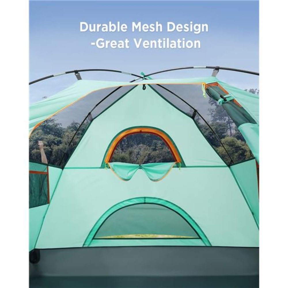 Camping Tent, Waterproof Family Tent Lightweight for Camping Outdoors 6 Person - Picture 5 of 6